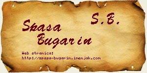 Spasa Bugarin vizit kartica